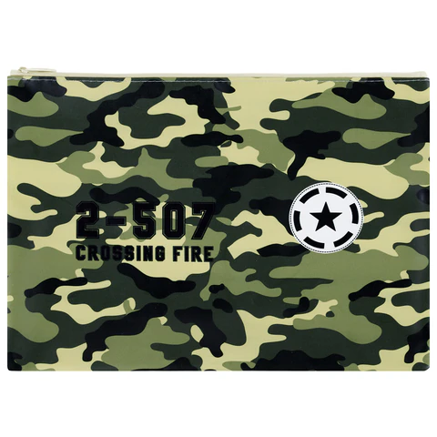 Папка для тетрадей ПИФАГОР А4, 1 отделение, ПВХ, на молнии, ассорти "Camouflage", 32x23 см, 273830