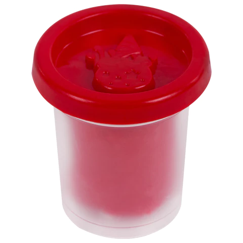 Пластилин-тесто для лепки BRAUBERG KIDS, 4 цвета, 200 г, яркие классические цвета, крышки-штампики, 106714