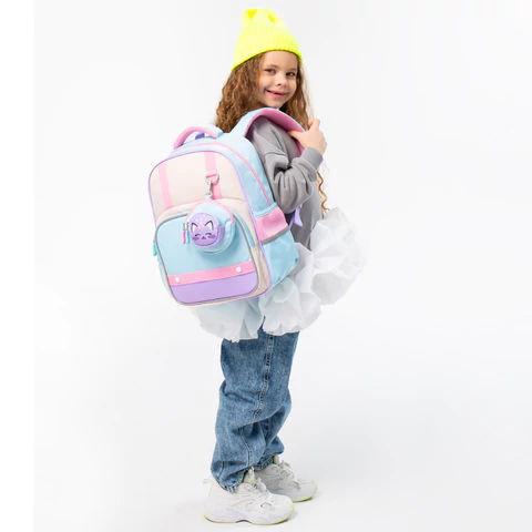 Рюкзак BRAUBERG KIDS MODE с кошельком в комплекте, 1 отделение, "Little sweetie", 39х28x15 см, 273125