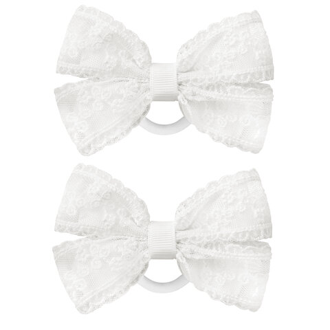 Банты для волос НАБОР 2 шт., 7х11 см, 6,5х10 см, 7х9 см, белый, АССОРТИ, MONTE VITA (МОНТЕ ВИТА), 457118