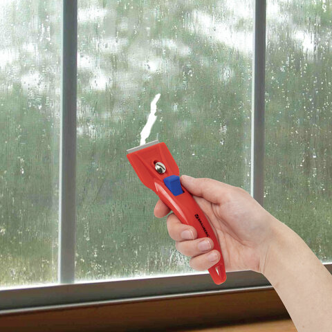 Скребок для любых поверхностей (стеклокерамика, стекло, плитка) BRAUBERG "CLASSIC", фиксатор, 607458