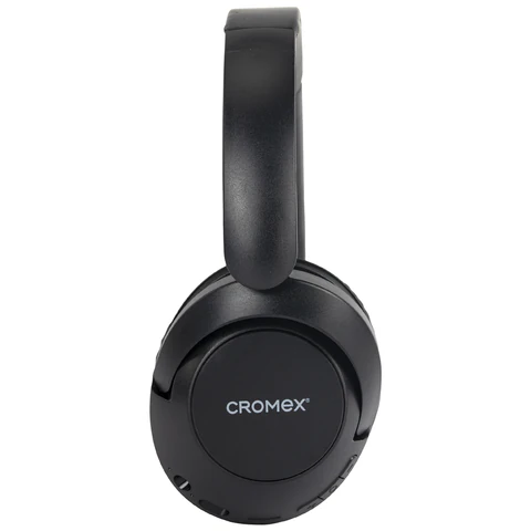 Наушники беспроводные полноразмерные складные раздвижные CROMEX (КРОМЕКС) HP-043B, Bluetooth 5.4, черные, 514119