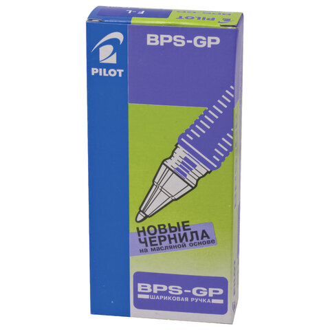 Ручка шариковая масляная с грипом PILOT "BPS-GP", СИНЯЯ, корпус прозрачный, узел 0,7 мм, линия письма 0,22 мм, BPS-GP-F, BРS-GP-F
