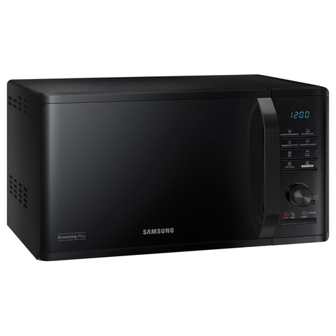 Микроволновая печь SAMSUNG MG23K3515AK/BW, объем 23 л, мощность 800 Вт, электронное управление, черная