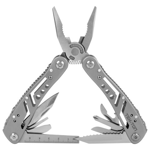 Мультитул армейский туристический с сумкой "22 в 1", пассатижи + 11 бит, нож, ТЕХ-ТОП, 671242