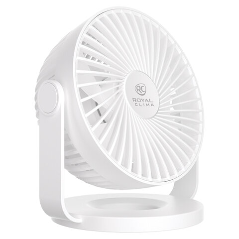 Вентилятор настольный ROYAL CLIMA RSF-0401M-WT, 4 режима, d=10 см, 5 Вт, белый, НС-1691753