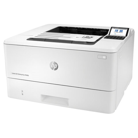 Принтер лазерный HP LaserJet Enterprise M406dn А4, 38 стр./мин., 100 000 стр./мес., ДУПЛЕКС, сетевая карта, 3PZ15A