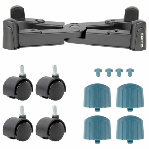 Подставка передвижная универсальная раздвижная до 25 см (для системного блока), STAFF, 513811