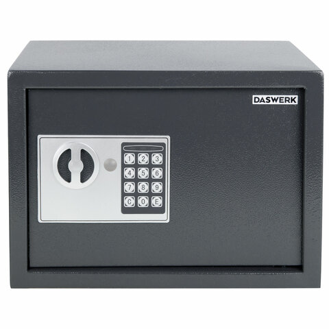 Сейф мебельный DASWERK (ДАСВЕРК) SC-250EL (250х350х250 мм), электронный замок, графит, 291343