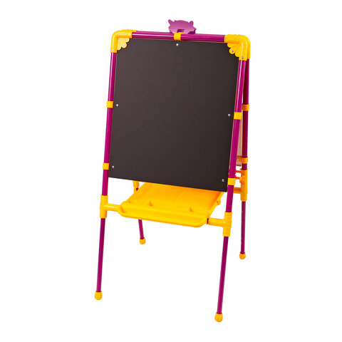 Мольберт растущий для мела/магнитно-маркерный, 53х46 см, BRAUBERG "NIKA KIDS", сиреневый, 238050