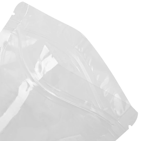 Пакеты дой-пак с замком ZIP LOCK, прозрачные, 160х240 + 40 мм, КОМПЛЕКТ 100 штук, 70 мкм, BRAUBERG, 700698