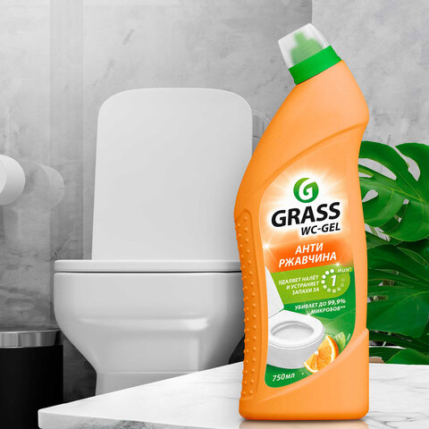 Средство для уборки сантехники и туалета дезинфицирующее 750 мл GRASS DOS-GEL "Сила цитрусов", 125678