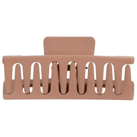 Краб для волос 8,5 см, soft-touch, коричневый, MONTE VITA (МОНТЕ ВИТА), 457001