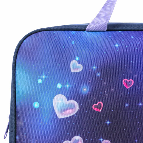 Папка на молнии с ручками BRAUBERG А4, 1 отделение, полиэстер, 80 мм, "Anime cat", 272174