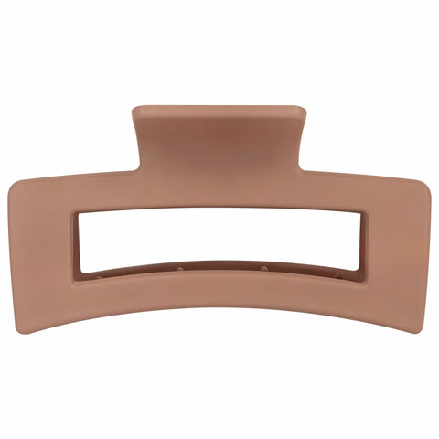 Краб для волос 8,5 см, soft-touch, коричневый, MONTE VITA (МОНТЕ ВИТА), 457001