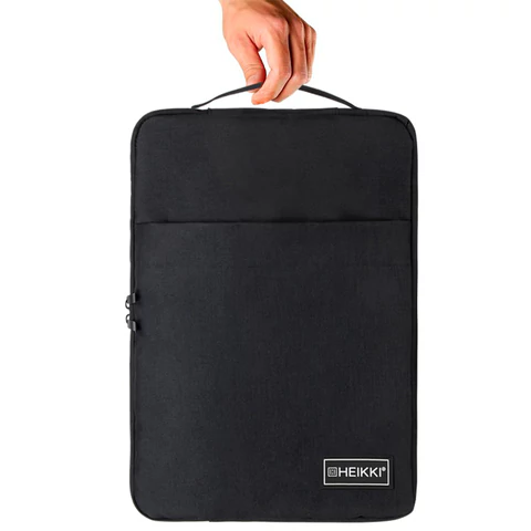 Чехол для ноутбука HEIKKI OPTION MAX 15,6'' (ХЕЙКИ), с ручкой и карманом, черный, 39х27х3 см, 272602