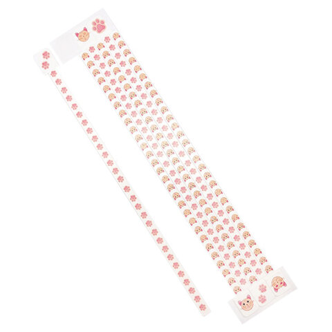 Закладки для книг с принтами САМОКЛЕЯЩИЕСЯ, КОМПЛЕКТ 6 шт., рисунки ассорти, 2921.АС/6