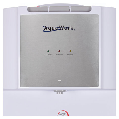 Кулер для воды AQUA WORK QRB-84B, напольный, НАГРЕВ/ОХЛАЖДЕНИЕ КОМПРЕССОР, холодильник, белый, 33354