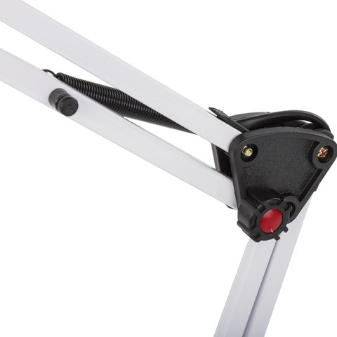 Настольная лампа / светильник SONNEN TL-007, подставка + струбцина, 40 Вт, Е27, БЕЛЫЙ, высота 60 см, 235539