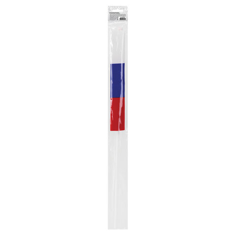 Флаг России ручной 30х45 см, без герба, с флагштоком, BRAUBERG/STAFF, 550182