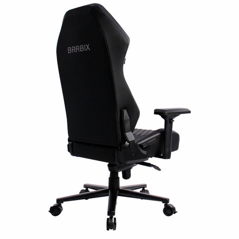 Кресло BRABIX PREMIUM "Core GM-160", мультиблок, 4D подлокотники, литой поролон, черное/серое, 532952