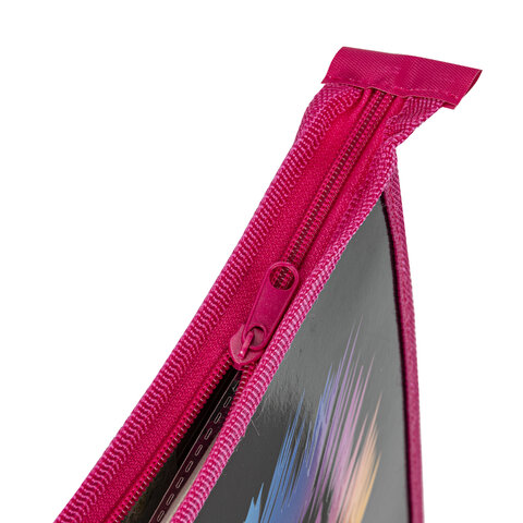 Папка для тетрадей ЮНЛАНДИЯ А4, 1 отделение, картон/пластик, конгрев, на молнии, "Neon Zebra", 271444