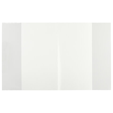 Обложки ПЭ для тетрадей и дневников, НАБОР "50 шт. + 3 шт. в ПОДАРОК", ПЛОТНЫЕ, 110 мкм, 212х345 мм, прозрачные, ЮНЛАНДИЯ, 272702