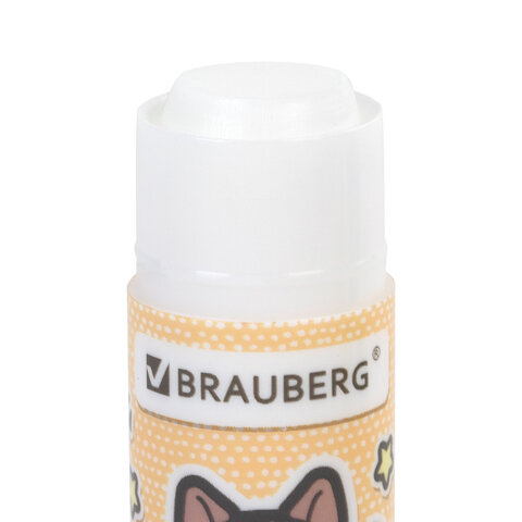 Клей-карандаш 15 г, кросс-серия "МИЛЫЕ КОТЫ", ассорти, BRAUBERG, 273228