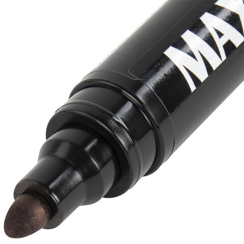 Маркер перманентный универсальный ЧЕРНЫЙ CENTROPEN "Maxi Marker", 2-4 мм, 8936, 5 8936 0112