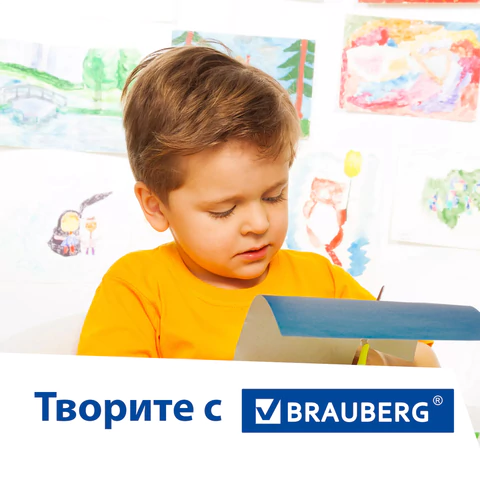 Картон цветной А4 МЕЛОВАННЫЙ, 24 листа, 8 цветов, в папке, BRAUBERG, 200х290 мм, "Цвета", 113550