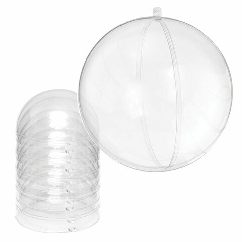 Пластиковые шары для поделок, 10 см, 5 шт., BRAUBERG HOBBY, 665394