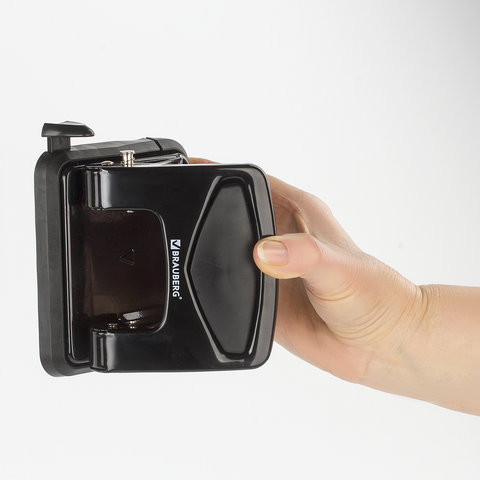 Дырокол металлический BRAUBERG "PN-150M", до 35 листов, черный, 227788