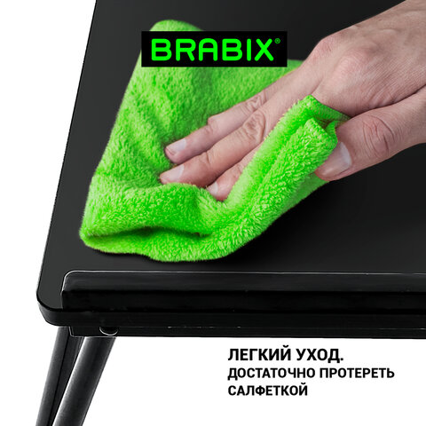 Столик складной для ноутбука/завтрака BRABIX BT-004 (560х320х270 мм), регулировка наклона, черный, 532905