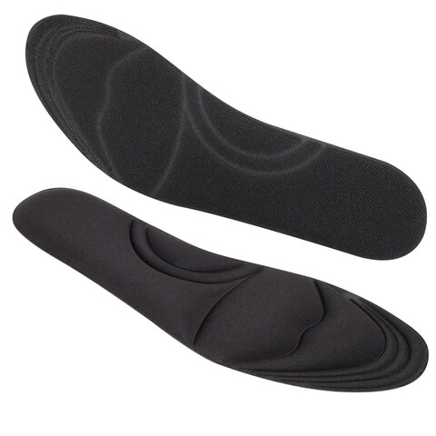 Стельки для обуви с ЭФФЕКТОМ ПАМЯТИ, материал MEMORY FOAM, размер RU 39-44 / EU 40-45, с линиями выреза, SHEGRA (ШЕГРА), 700745