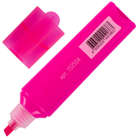 Текстовыделитель STAFF "EVERYDAY HL-720", РОЗОВЫЙ, линия 1-5 мм, скошенный наконечник, 152554