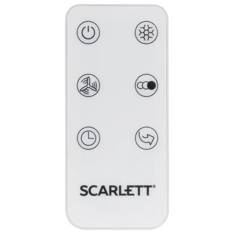 Охладитель воздуха колонный SCARLETT SC-DC111B15, 4 в 1, 3 режима, 75 Вт, бак 3 л, пульт ДУ, белый
