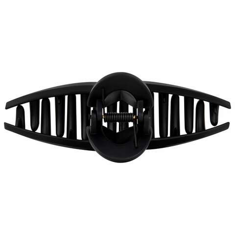 Краб для волос 11 см, soft-touch, чёрный, MONTE VITA (МОНТЕ ВИТА), 457006