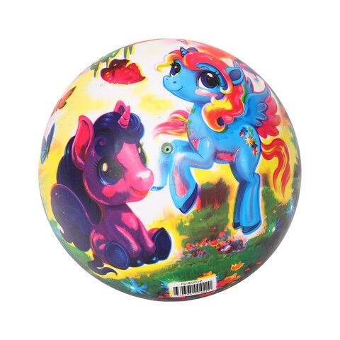 Мяч надувной полноцветный, лицензия, ПВХ, 23 см, АССОРТИ 10 видов, 665639