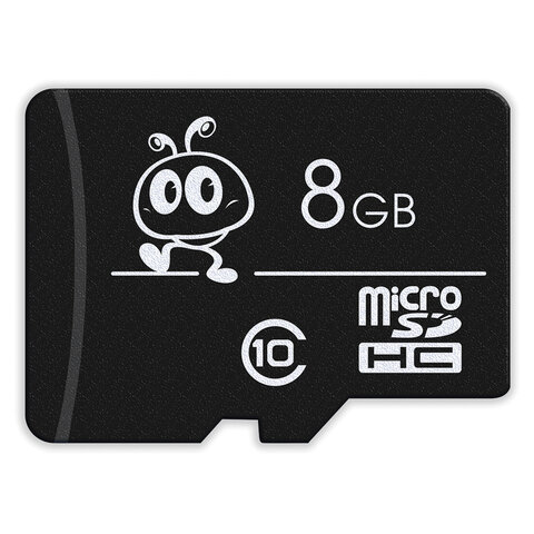 Карта памяти micro SDHC, 8 GB, SMARTBUY, 10 Мб/сек. (class 10), с адаптером, SB8GBSDCL10-01
