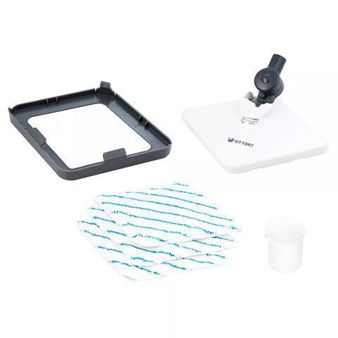 Паровая швабра KITFORT KT-1009, 1300 Вт, 1 бар, объем 0,35 л, белая, КТ-1009