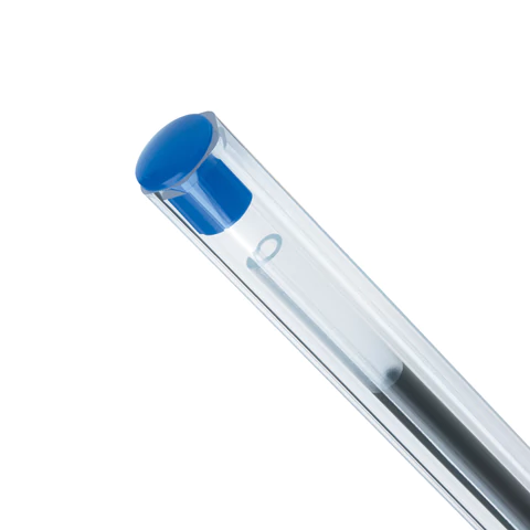 Ручка шариковая BIC "Cristal", СИНЯЯ, корпус прозрачный, узел 1 мм, линия письма 0,32 мм, 847898/528921
