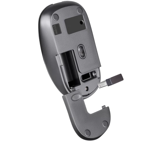 Мышь беспроводная бесшумная DEFENDER Wave MM-995, USB, 3 кнопки + 1 колесо-кнопка, оптическая, черная, 52995