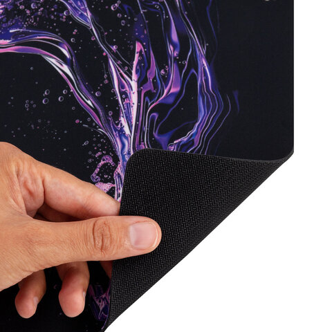 Коврик для мыши SONNEN "NEON SPLASH" резина + ткань, 250х200х2 мм, 513957