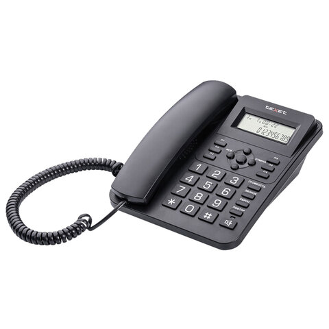 Телефон TEXET TX-264, АОН, спикерфон, тональный / импульсный режим, часы / будильник, SOS, повтор, черный, УТ-00004790
