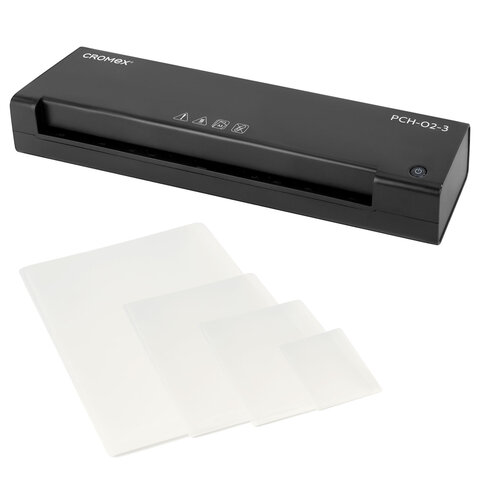 Ламинатор А3, пленки 60-150 мкм, скорость 25 см/мин, 20 пленок В ПОДАРОК!, CROMEX (КРОМЕКС) PCH-02-3, 533023
