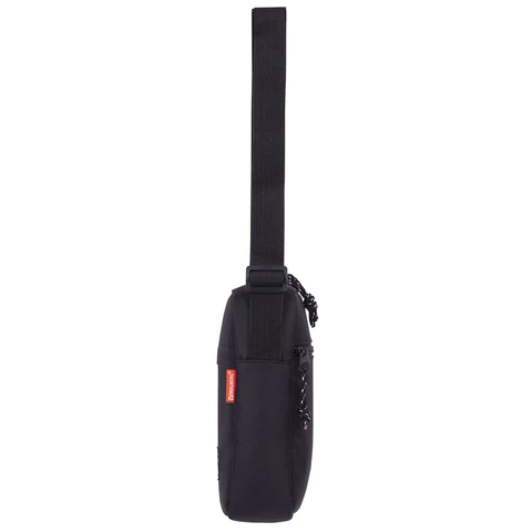 Сумка на плечо BRAUBERG COMPACT, два кармана, черная, 22х17х6 см, 271687