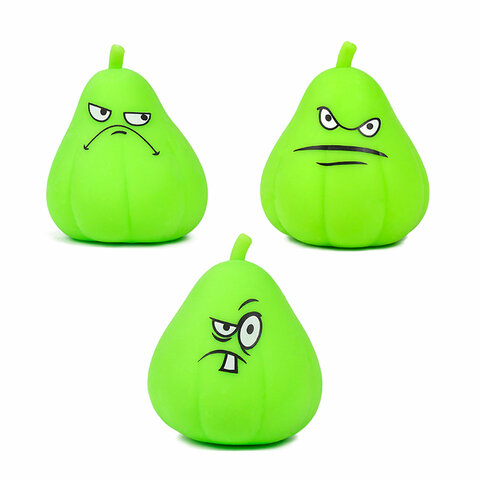 Игрушка-антистресс "ГРУША-ЗЛЮКА", 9х7 см, ассорти, 3 вида, дисплей, JOLLY JOT (ДЖОЛЛИ ДЖОТ), 665790