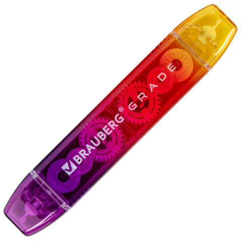 Корректирующая лента двусторонняя 5 мм x 10 м, BRAUBERG "Grade", ассорти, 271941