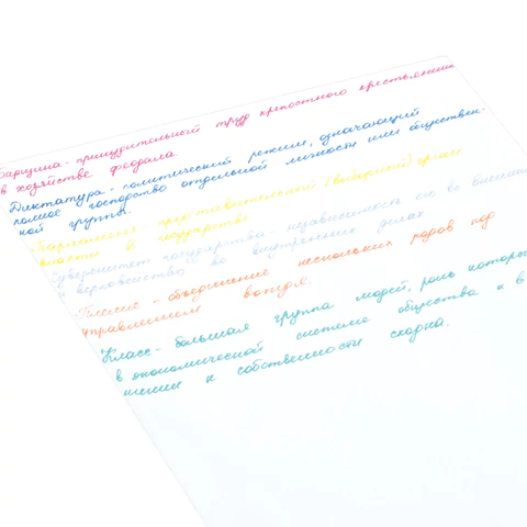 Ручки гелевые ЮНЛАНДИЯ, НАБОР 6 ЦВЕТОВ, БЛЕСТКИ, корпус с печатью, узел 0,7 мм, линия письма 0,5 мм, 142802