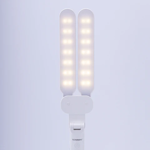 Настольная лампа / светильник беспроводная SONNEN PT-202, подставка для книг, USB, LED, 5 Вт, 3 режима, 238780